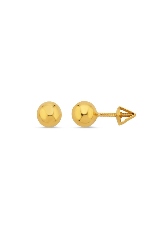Altın Top Küpe - 