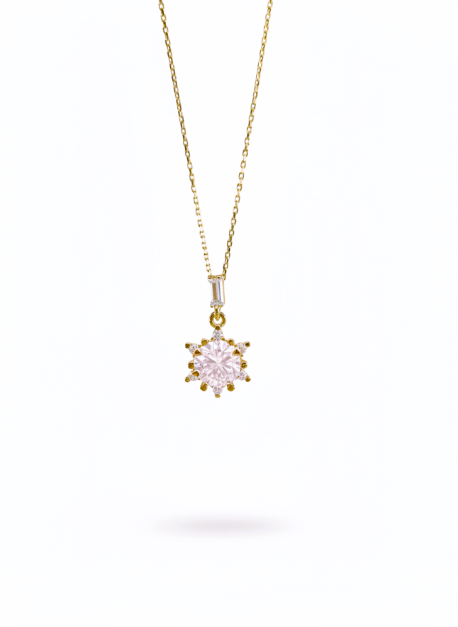 Lotus Altın Kolye - 