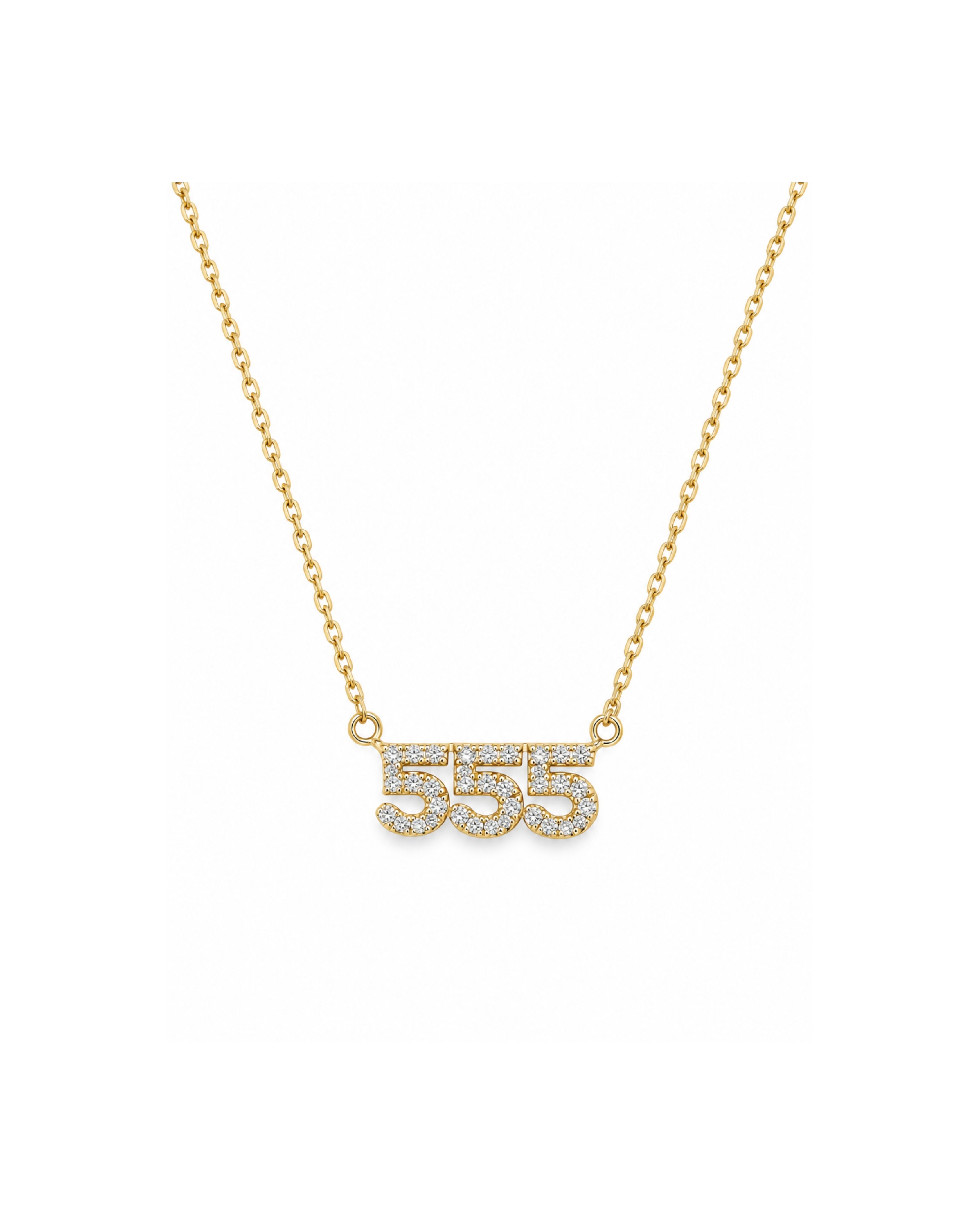 Minimal 555 Altın Kolye - 